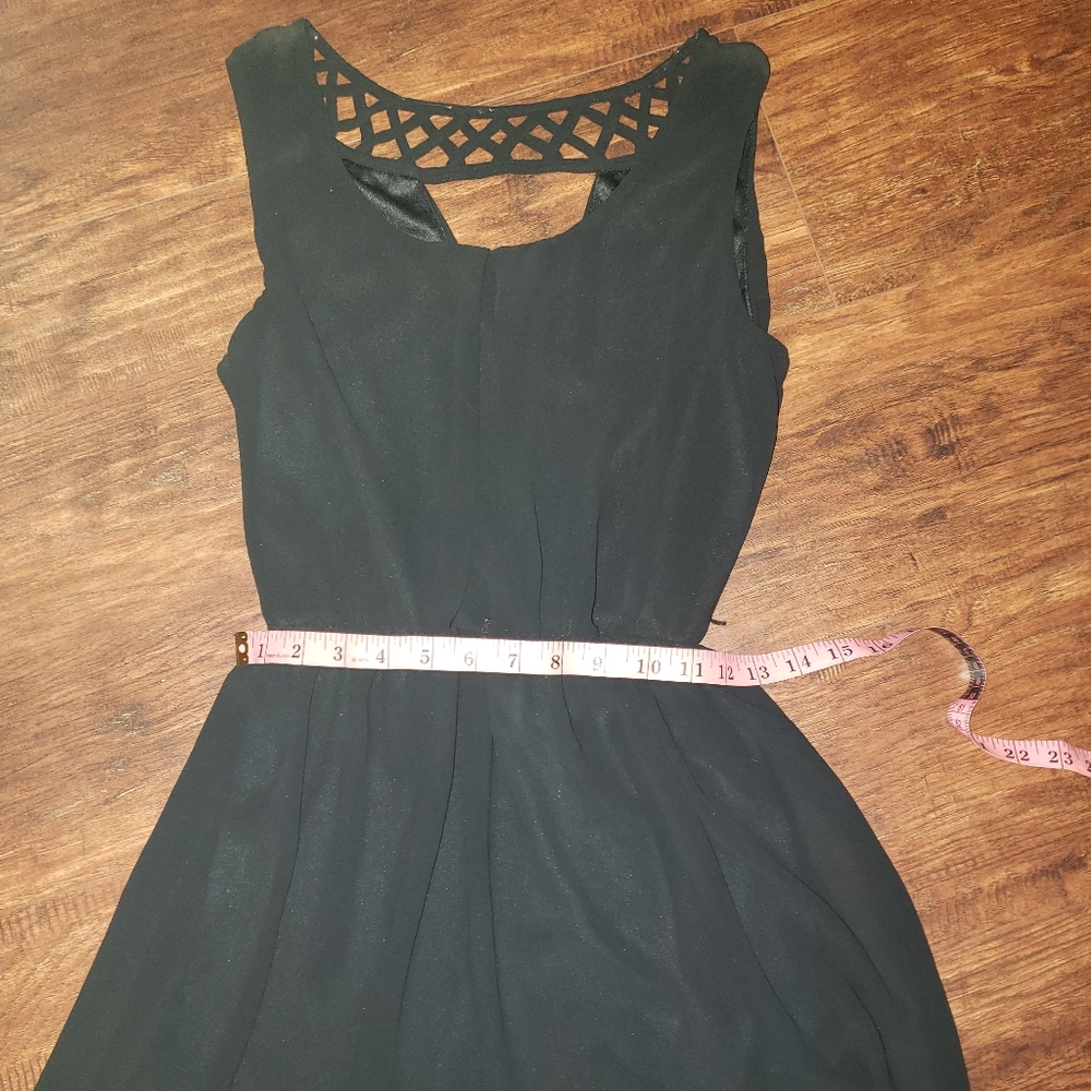 High Low black dress